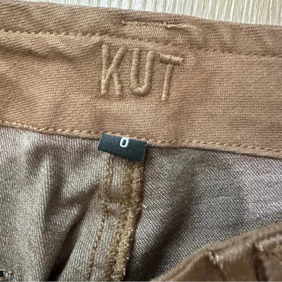 Kut From The Kloth Women's Brown Ankle Straight Leg Cargo Style Pants Size 0 NWT - Picture 4 of 8
